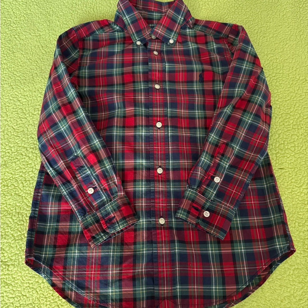 Ralph Lauren  Plaid Button-Up Shirt